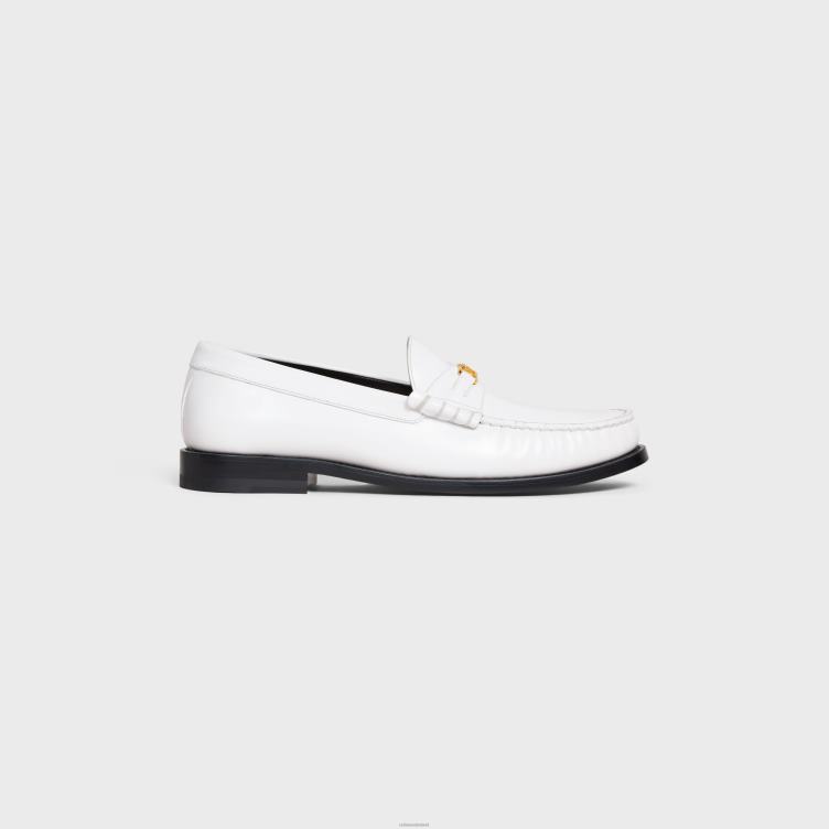 CELINE wit luco loafer van gepolijst runderleer 4TLH8967
