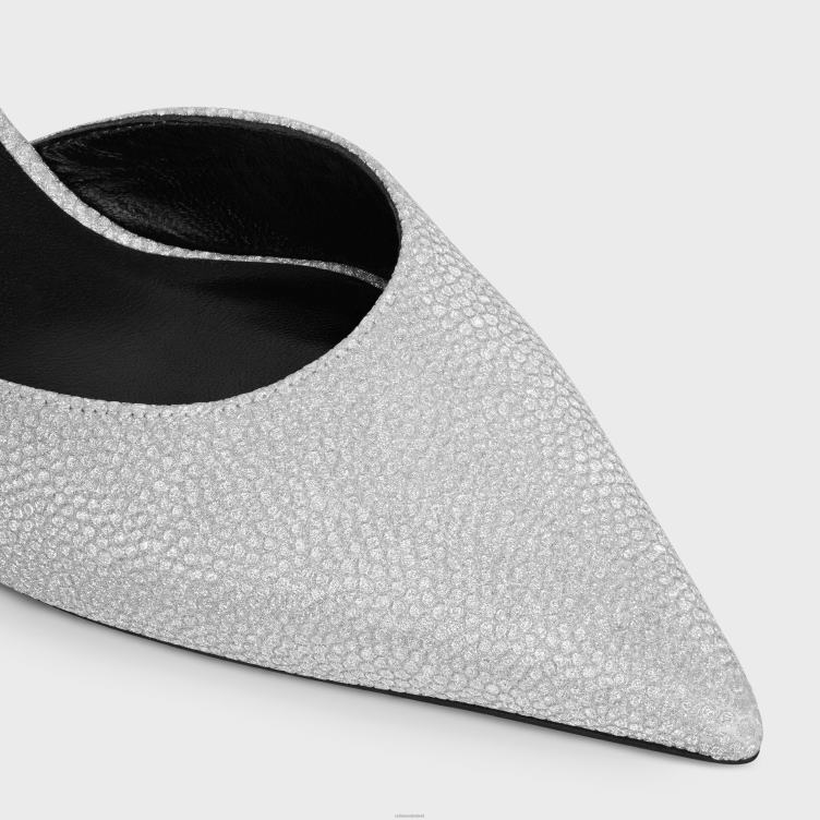 CELINE zilver kitten met riem triomphe in fantasie gelamineerd kalfsleer 4TLH8944