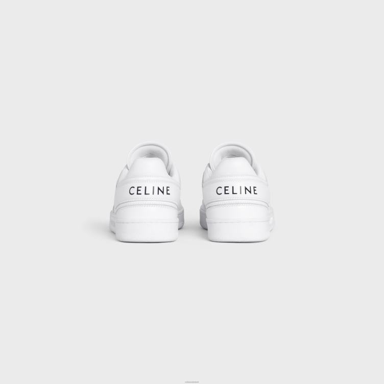 CELINE optisch wit Lage sneaker met veters van kalfsleer 4TLH81011