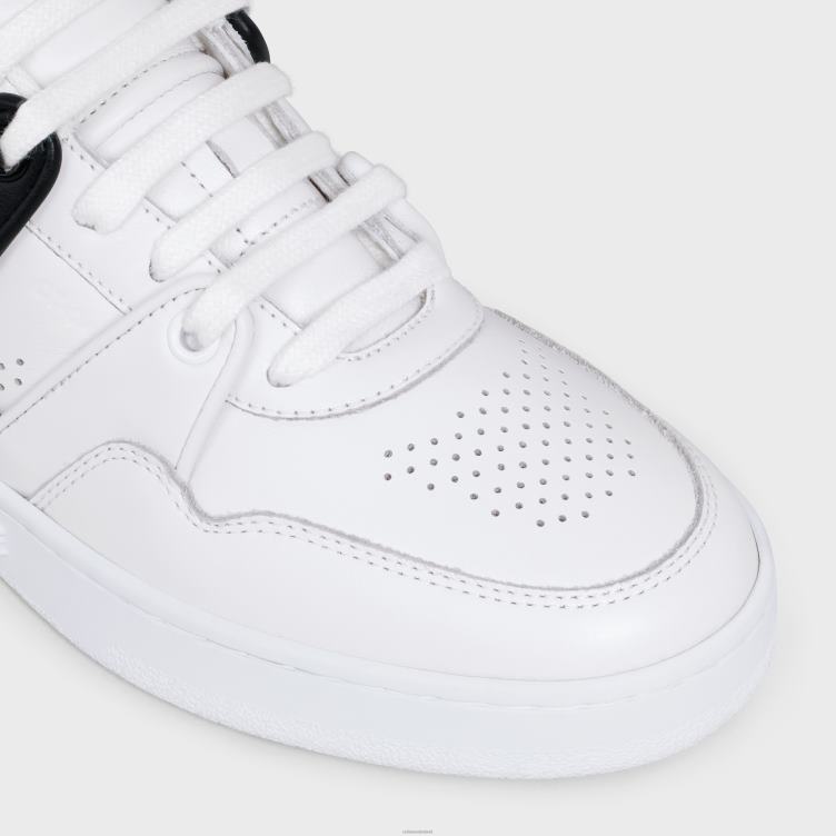 CELINE optisch wit/zwart ct-04 lage sneaker met veters van kalfsleer 4TLH81012